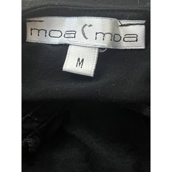 Moa Moa Y2K Dress Womens Medium Black Floral Sleeveless Whimsigoth Dark Cottage - Picture 7 of 9